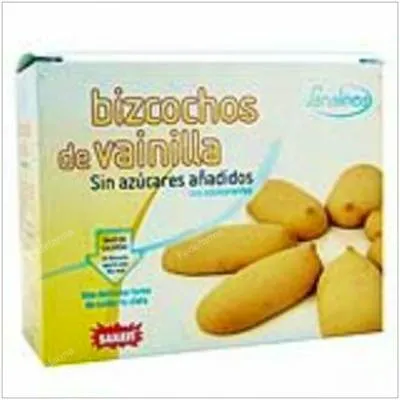 Bizcochos de vainilla sin azúcar 125 g, Sanavi