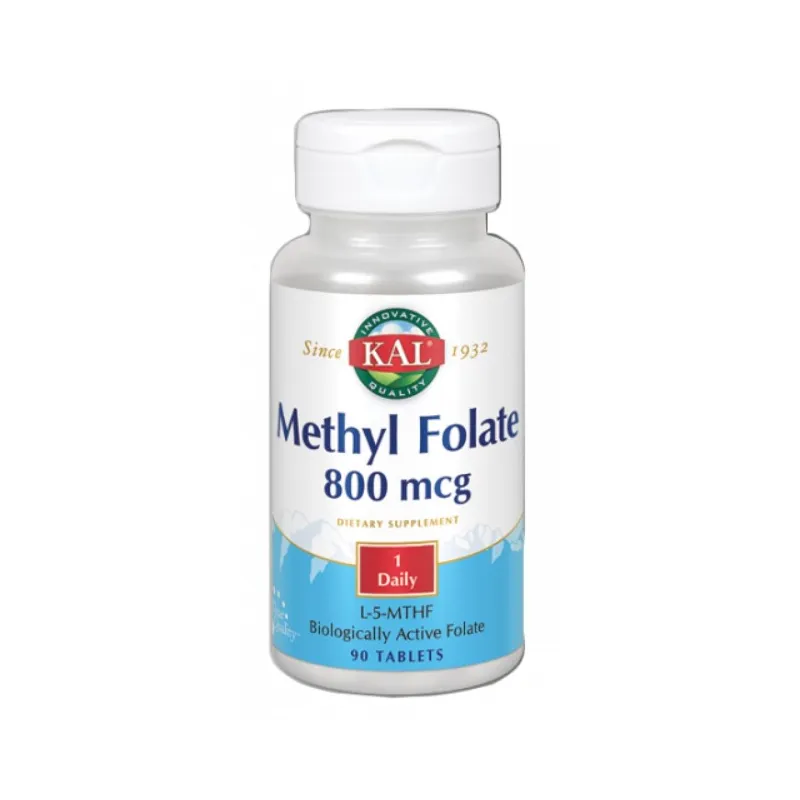 Methyl folate 800 mcg 90 cápsulas, Kal