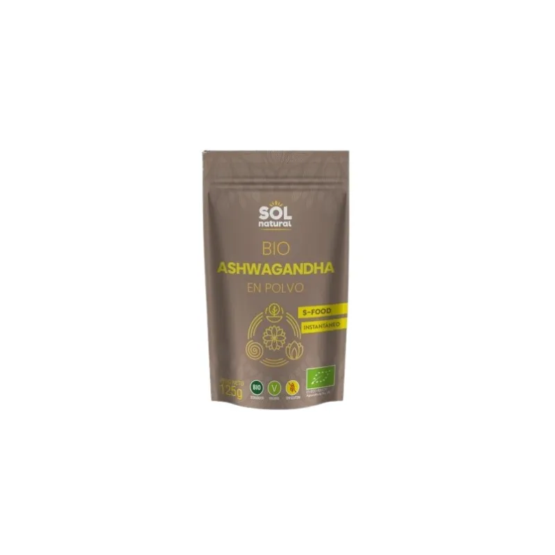 Organic Ashwagandha powder 125 g, Sol Natural