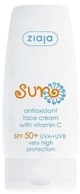 Sun crema facial antioxidantes SPF50 con vitamina C 50 ml, Ziaja