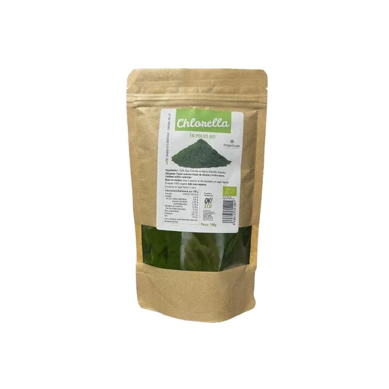 Chlorella polvo dreamfoods ok BIO 150 g, Dream Foods