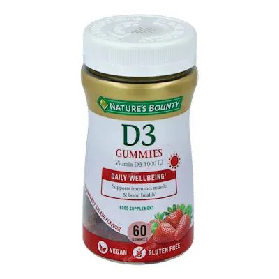 Vitamina D3 60 gummies, Nature´s Bounty