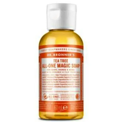 Jabón líquido árbol del té 60 ml, Dr. Bronner´s