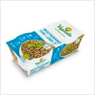 Vasito multigrano de chia y lino BIO 2 x 125 g, Vegetalia