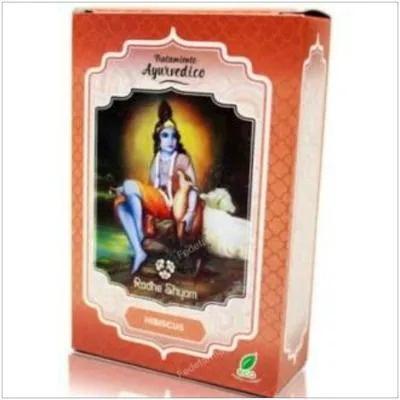 Soin capillaire ayurvédique hibiscus BIO 100 g, Radhe Shyam
