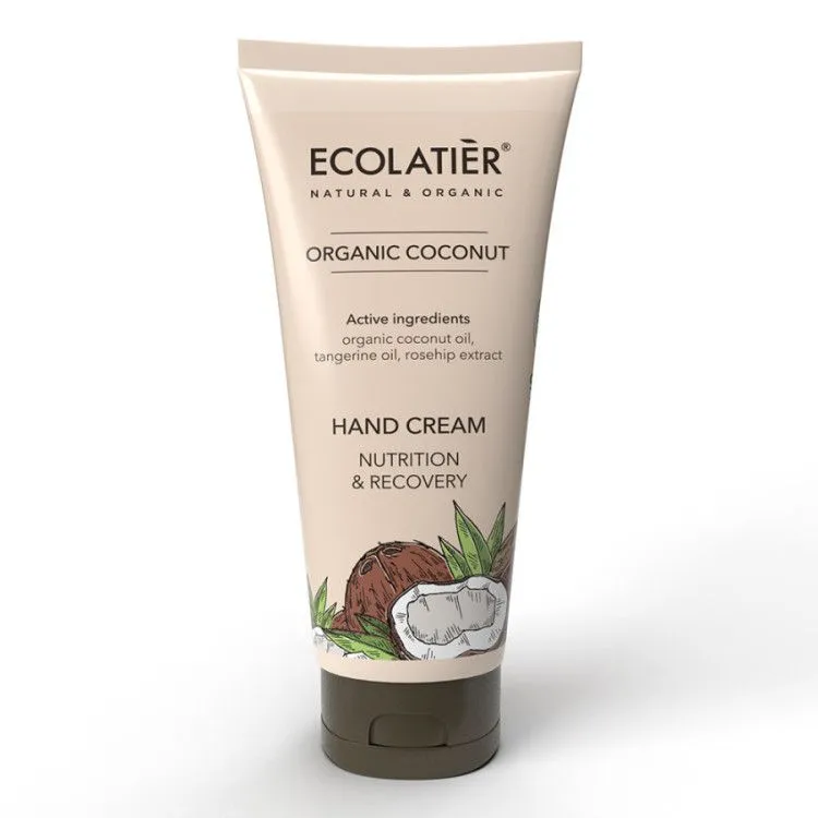Crema de Manos Nutrición y Recuperación Coco BIO, Ecolatier