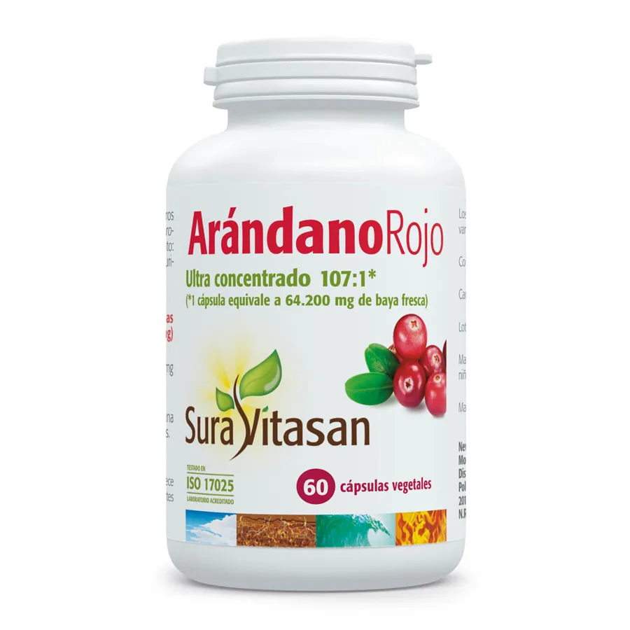 Arándano rojo 60 cápsulas, Sura Vitasan