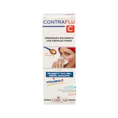 Contra flu C adultos jarabe 150 ml, Gricar