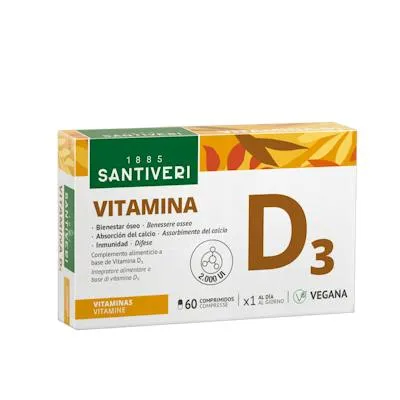 Vitamina D3 60 comprimidos, Santiveri
