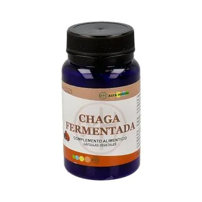 Chaga fermentada 60 cápsulas vegetales, Alfa Herbal