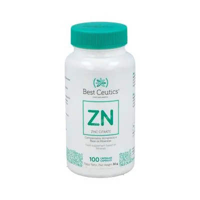 Zinc citrato 100 cápsulas, Best Ceutics