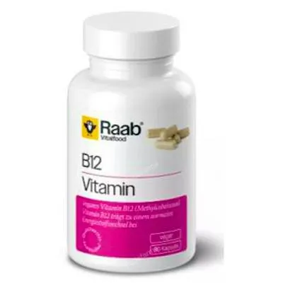 Vitamine B12 460 mg zonder gluten 90 capsules, Raab Vitalfood