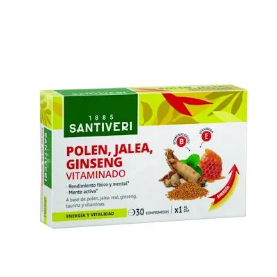 Pollen+Gelée Royale+Ginseng 30 Tabletten, Santiveri
