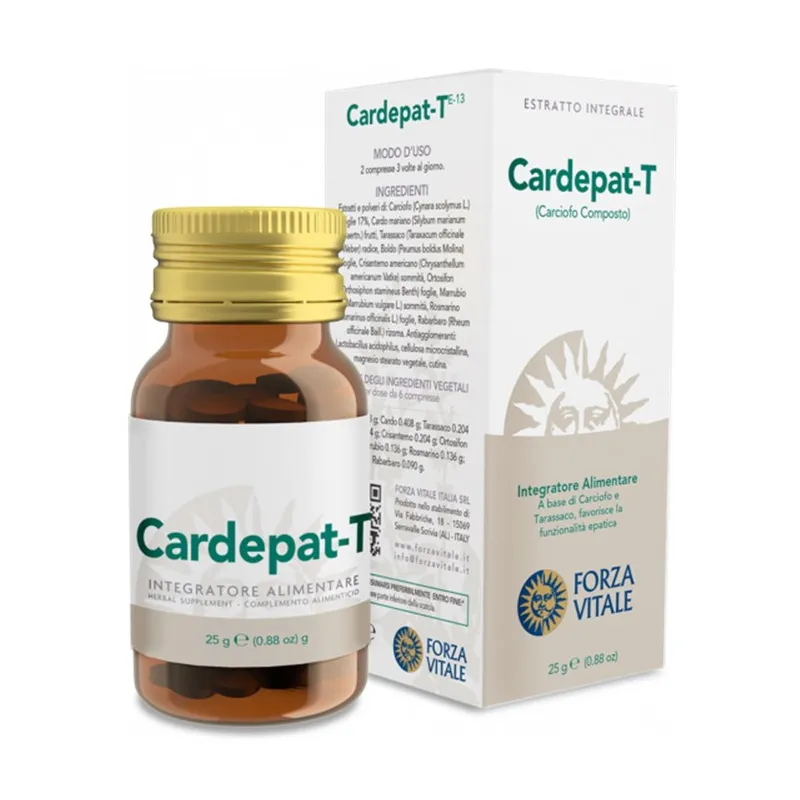 Cardepat-t carciofo composto hepatico comp 25 g, Forza Vitale