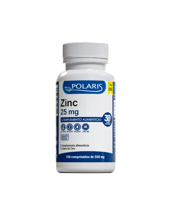 Zinc 25 mg 150 comprimidos, Polaris