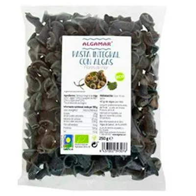 Pasta con algas flores mar BIO 250 g, Algamar