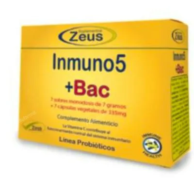 INMUNO5+BAC 7sbrs 7 cápsulas, Zeus