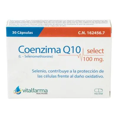 Coenzima Q10 complex 100 mg 30 cápsulas vegetales, Vitalfarma