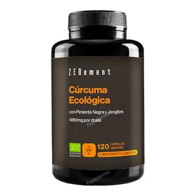 Cúrcuma pimienta y jengibre veg BIO 120 cápsulas, Zenement