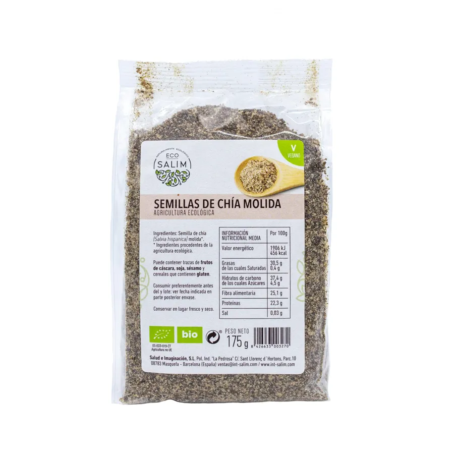 Gemahlene Chiasamen BIO 175 g, Ecosalim