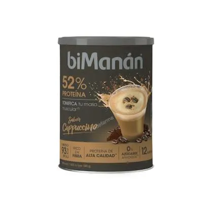 Proteína batido 12 dosis cappuccino 360 g, Bimanan
