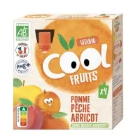 Cool fruits maçã meloc. damasco 4 x 90 g, Vitabio