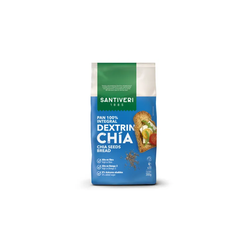 Pan dextrin chia 300 g, Santiveri
