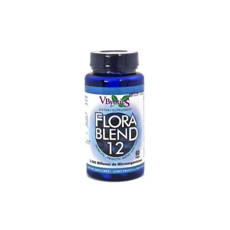 Flora blend 12 60 cápsulas, Vbyotics
