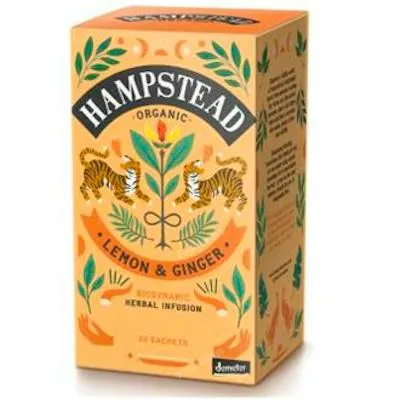 Lemon ginger infusión demeter 20 sobres, Hampstead
