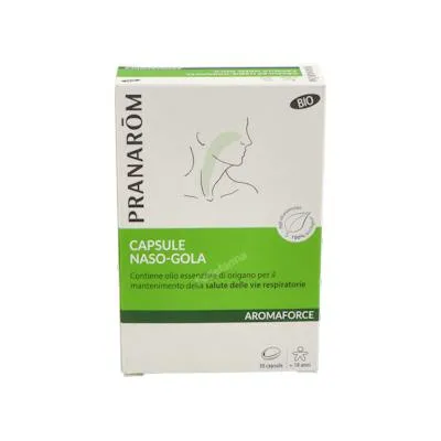 Pranarom P. acabado aromaforce nariz-garganta BIO 30 cápsulas, Pranarom P.acabado