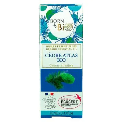 Cedro del atlas aceite esencial orgánico BIO 10 ml, Born To Bio