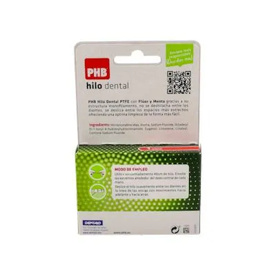 Hilo dental fluor-menta 50 ml, Phb