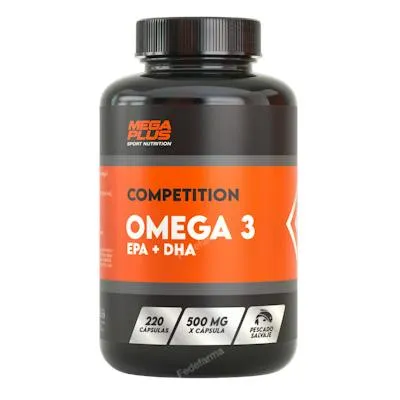 Omega 3 competition 220 cápsulas, Mega Plus