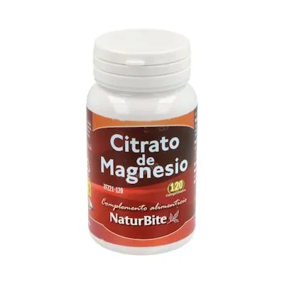 Citrato de magnesio 120 comprimidos, Naturbite