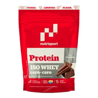 Iso whey cero cero chocolate 450 g, Nutrisport