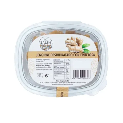Jengibre deshidratado con fructosa 250 g, Intsalim