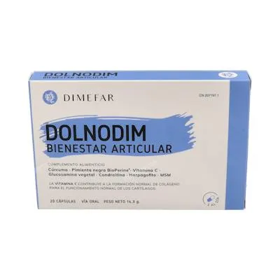 Dolnodim articulaciones 20 cápsulas, Dimefar