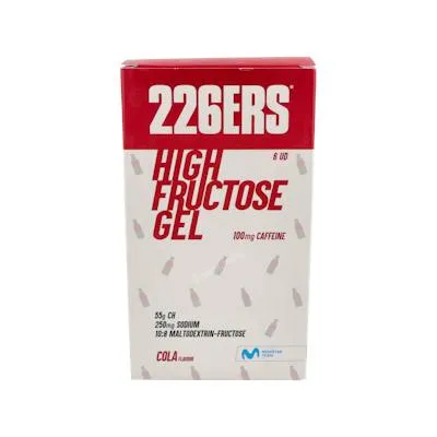 Doos 6 st. high fructose gel caffeine cola 100 mg 80 g, 226ers