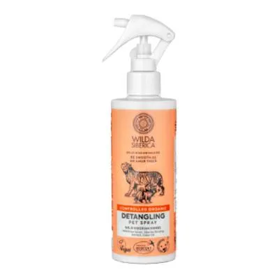 Wilda Veterinaria natura siberica spray desembaraçante para animais de estimação 250 ml, Wilda Vet