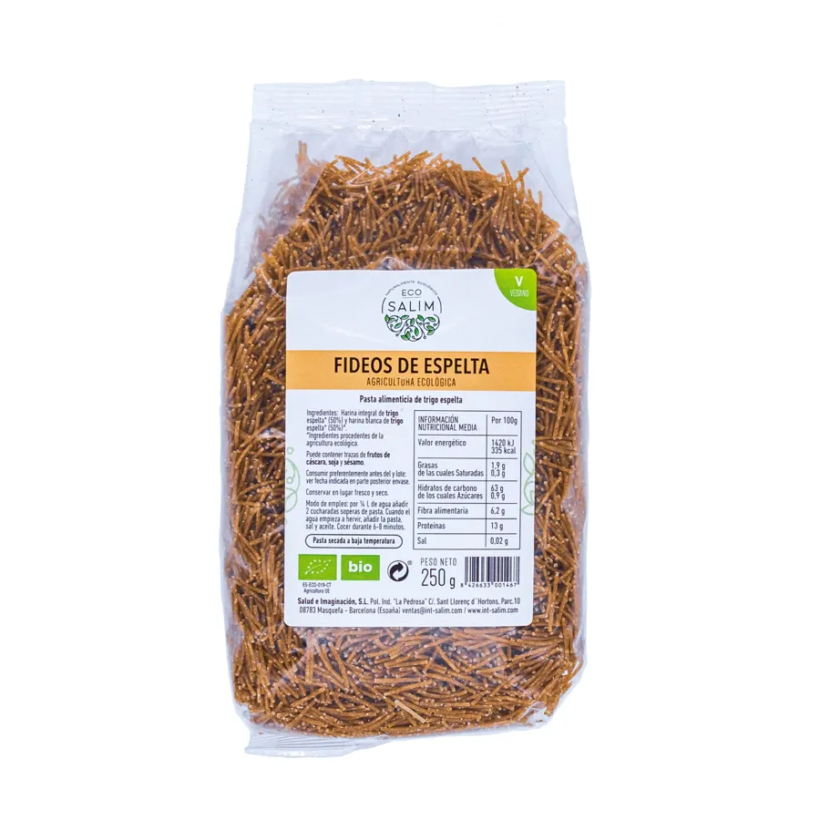 Dinkel-Weizen-Nudeln BIO 250 g, Ecosalim
