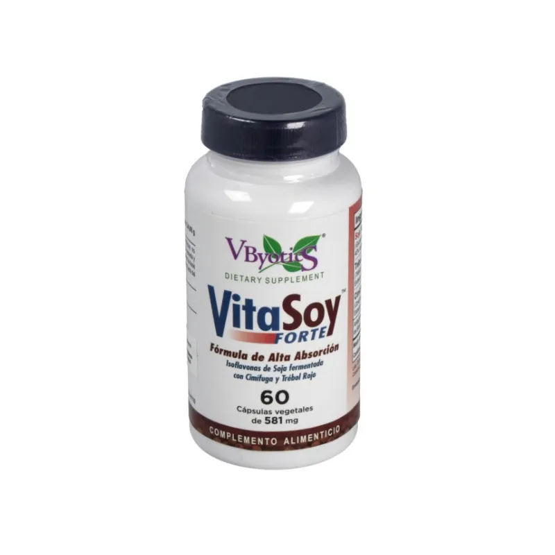Vitasoy forte (soja ferm.+cimicifuga) 60 cápsulas, Vbyotics