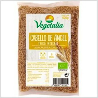 Fideos finos integrales BIO 500 g, Vegetalia