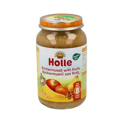 Potito muesli con frutas 8meses BIO 220 g, Holle