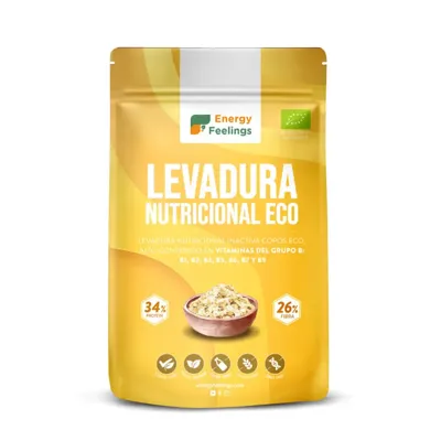 Levadura Nutricional Copos sin gluten 250 g, Energy Feelings