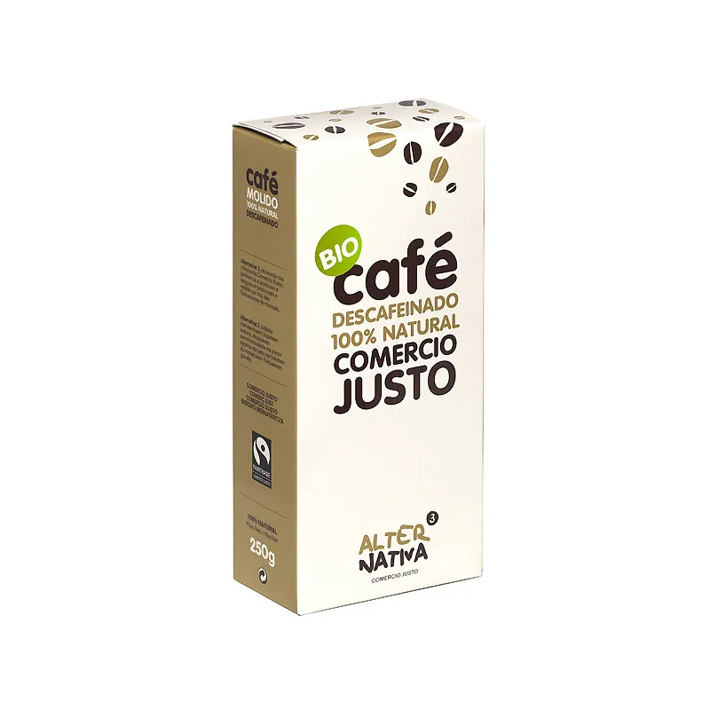 Café molido descafeinado comercio justo BIO 250 g, Alternativa