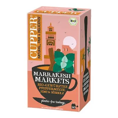 Kräutertee Marrakesch, 20 Beutel BIO, Cupper