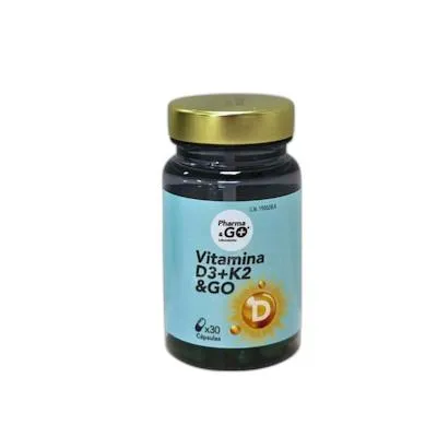Pharma & go vitamina D3+K2 & go 30 cápsulas, Pharma&go