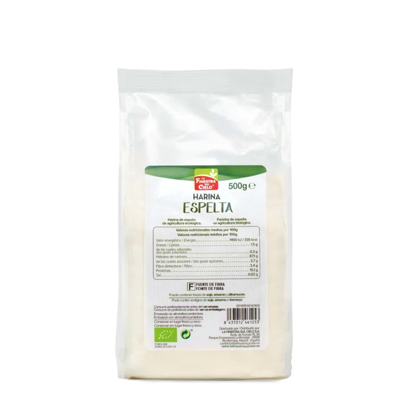 Harina espelta blanca cielo BIO 500 g, Finestra