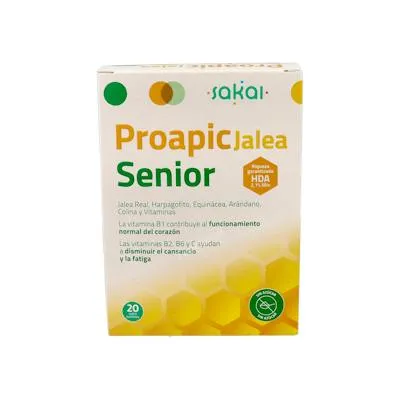 Proapic jalea real senior 3ª edad 20 ampollas, Sakai
