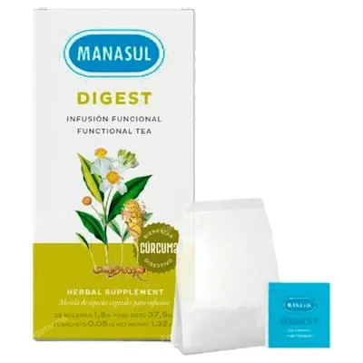 Digest C/ cúrcuma 25 bolsitas, Manasul